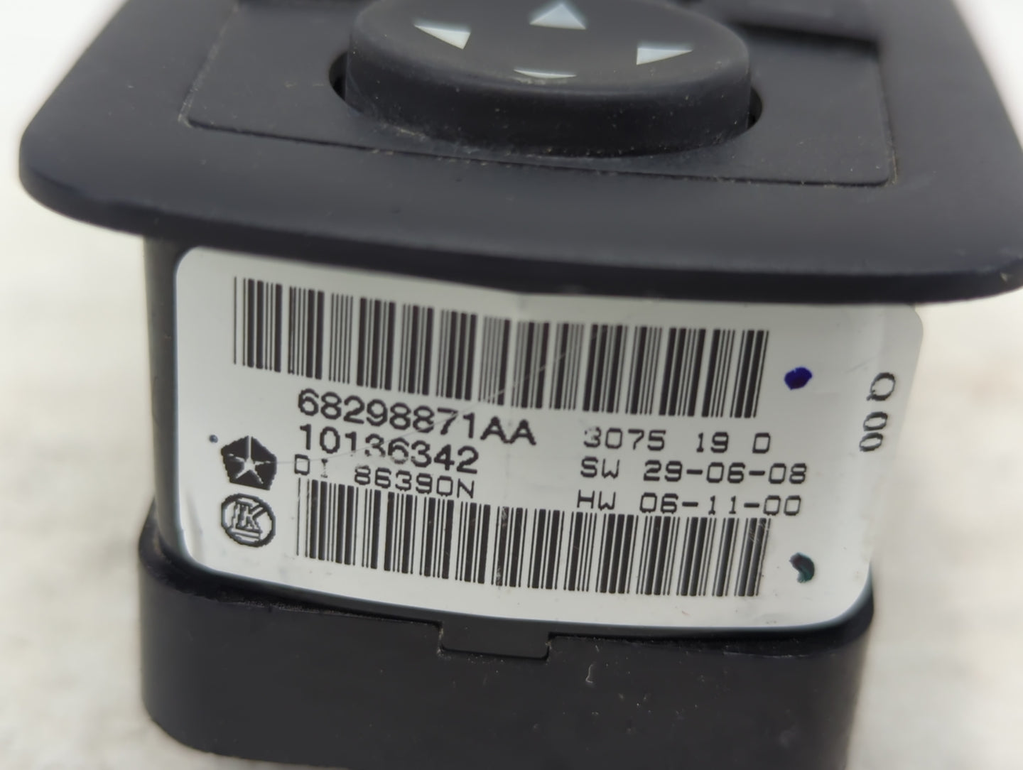 2016 Dodge Caravan Master Power Window Switch Replacement Driver Side Left P/N:68298871AA 10136342 Fits OEM Used Auto Parts 