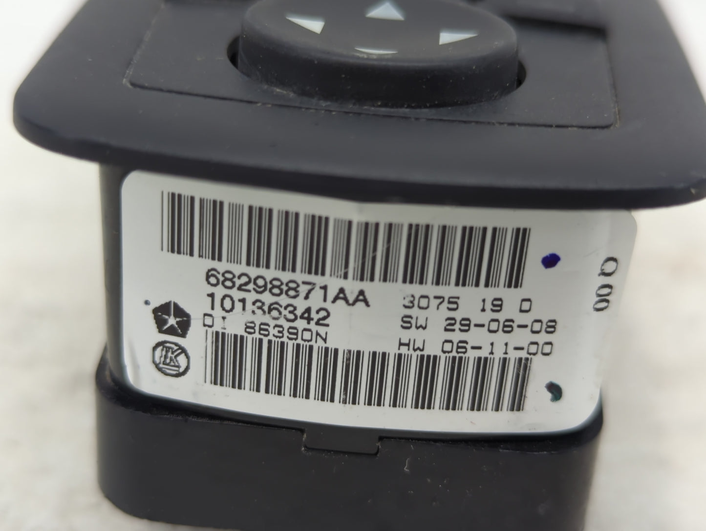 2016 Dodge Caravan Master Power Window Switch Replacement Driver Side Left P/N:68298871AA 10136342 Fits OEM Used Auto Parts 