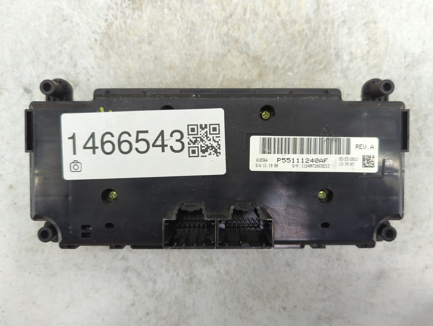 2016 Dodge Caravan Climate Control Module Temperature AC/Heater Replacement P/N:P55111240AF Fits OEM Used Auto Parts - Oemus