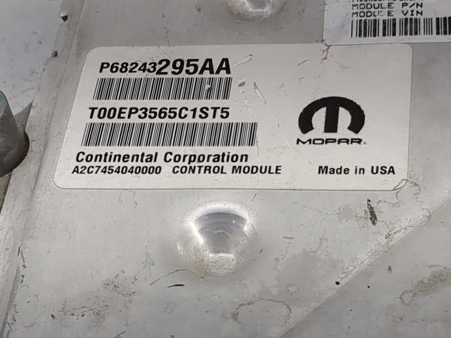 2016 Dodge Caravan PCM Engine Control Computer ECU ECM PCU OEM P/N:P68243295AA T00EP3565C1ST5 Fits Fits 2017 2018 2019 2020 