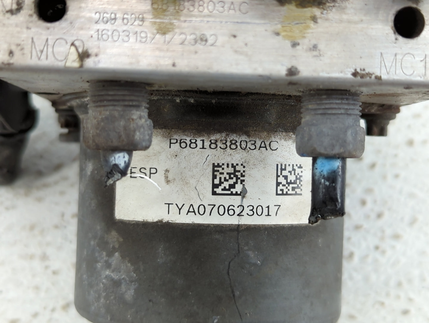 2016 Dodge Caravan ABS Pump Control Module Replacement P/N:68183803AD P68443867AA, 68183803AC Fits Fits 2015 2017 2018 2019 