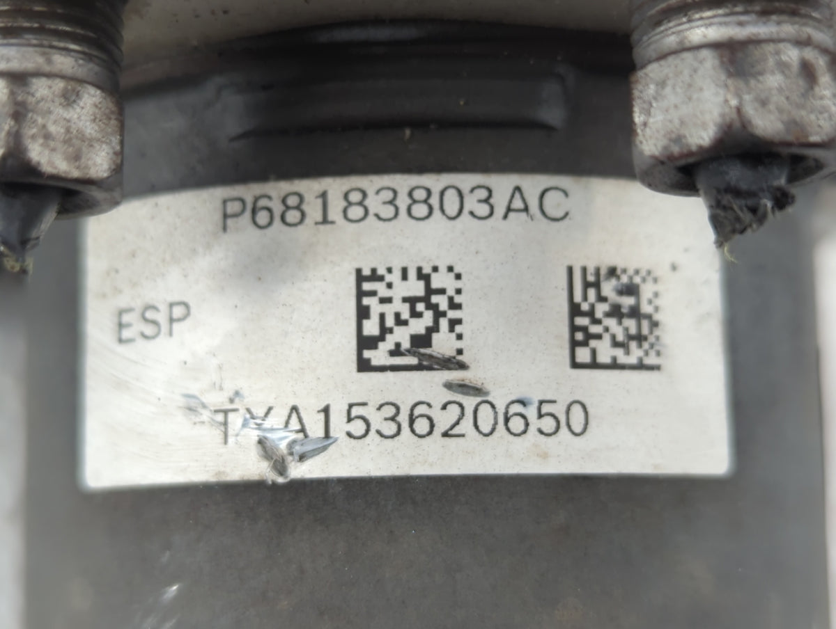 2016 Dodge Caravan Anti-Lock Brake ABS Pump Module Actuator OEM P/N:P68183803AC Fits Fits 2015 2017 2018 2019 2020 OEM Used 
