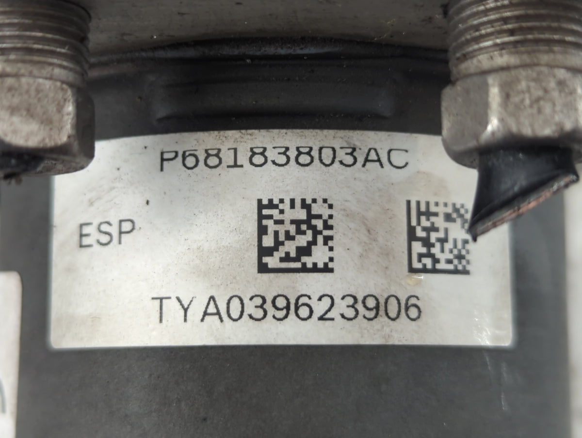 2016 Dodge Caravan Anti-Lock Brake ABS Pump Module Actuator OEM P/N:P68183803AC Fits Fits 2015 2017 2018 2019 2020 OEM Used 