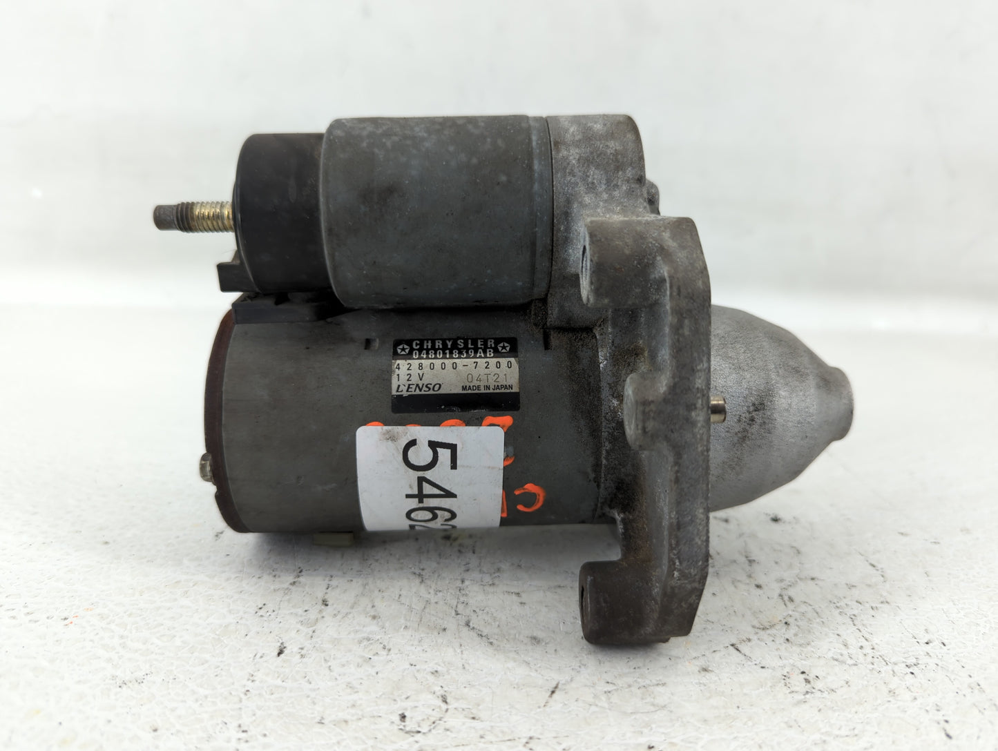 2016 Dodge Caravan Car Starter Motor Solenoid OEM P/N:428000-7200 04801839AB Fits OEM Used Auto Parts - Oemusedautoparts1.co
