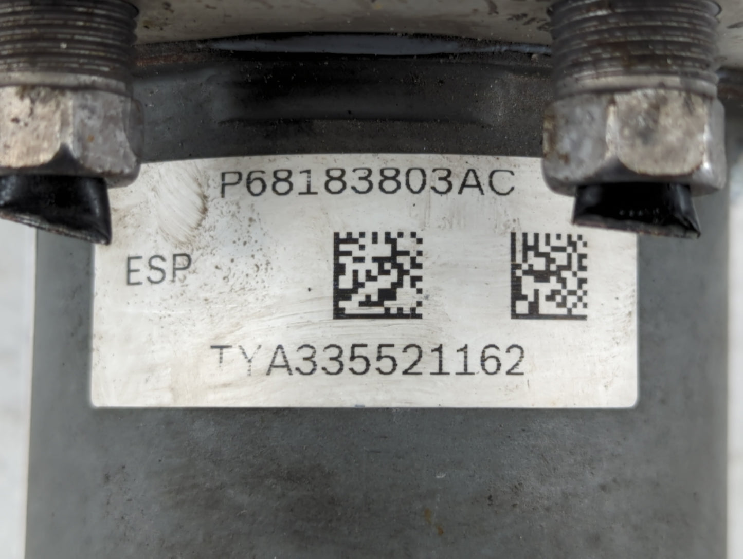 2016 Dodge Caravan ABS Pump Control Module Replacement P/N:P68183803AC Fits Fits 2015 2017 2018 2019 2020 OEM Used Auto Part