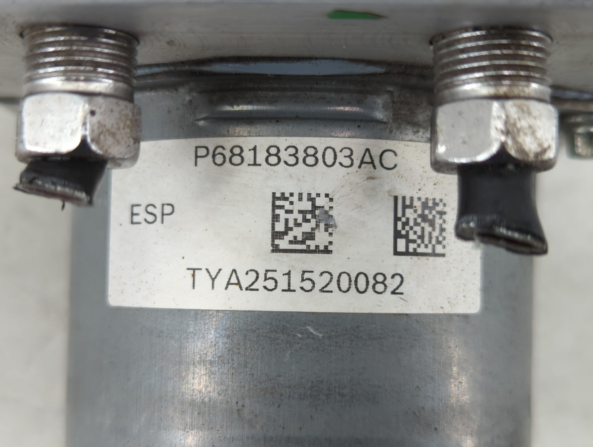 2016 Dodge Caravan Anti-Lock Brake ABS Pump Module Actuator OEM P/N:P68183803AC Fits Fits 2015 2017 2018 2019 2020 OEM Used 
