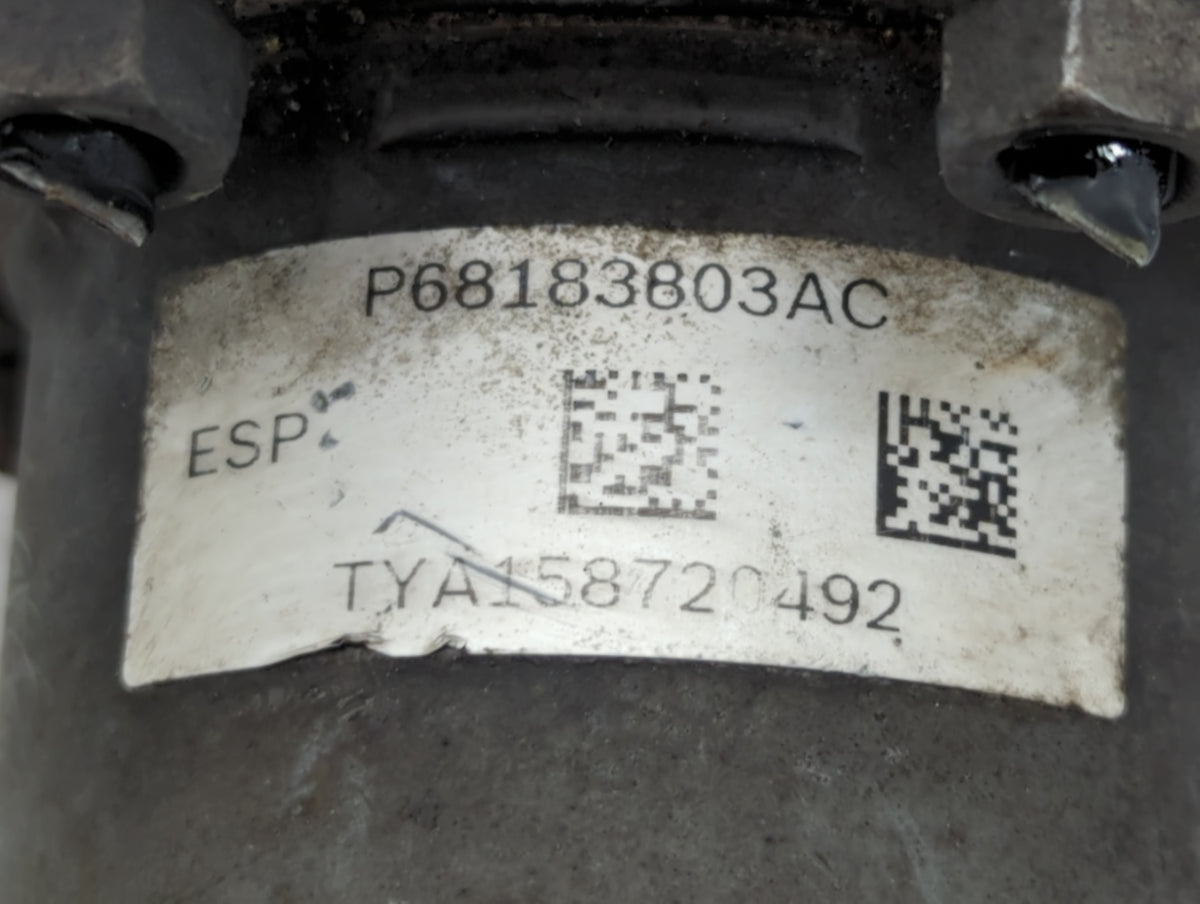 2016 Dodge Caravan Anti-Lock Brake ABS Pump Module Actuator OEM P/N:P68183803AC Fits Fits 2015 2017 2018 2019 2020 OEM Used 