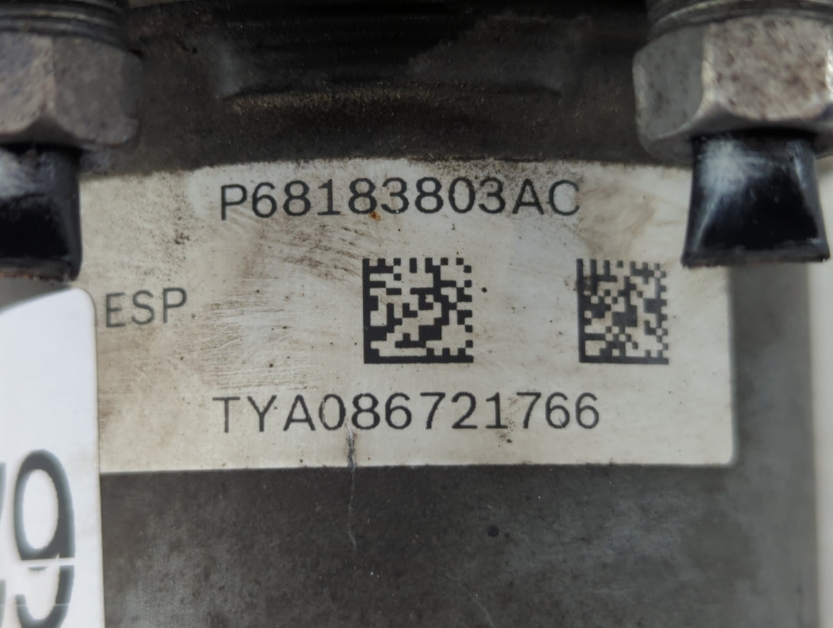 2016 Dodge Caravan Anti-Lock Brake ABS Pump Module Actuator OEM P/N:P68183803AC Fits Fits 2015 2017 2018 2019 2020 OEM Used 