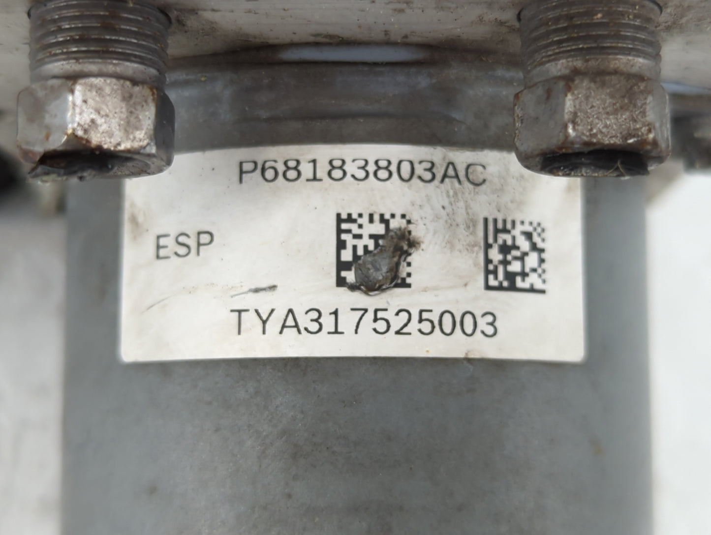 2016 Dodge Caravan ABS Pump Control Module Replacement P/N:P68183803AC Fits Fits 2015 2017 2018 2019 2020 OEM Used Auto Part