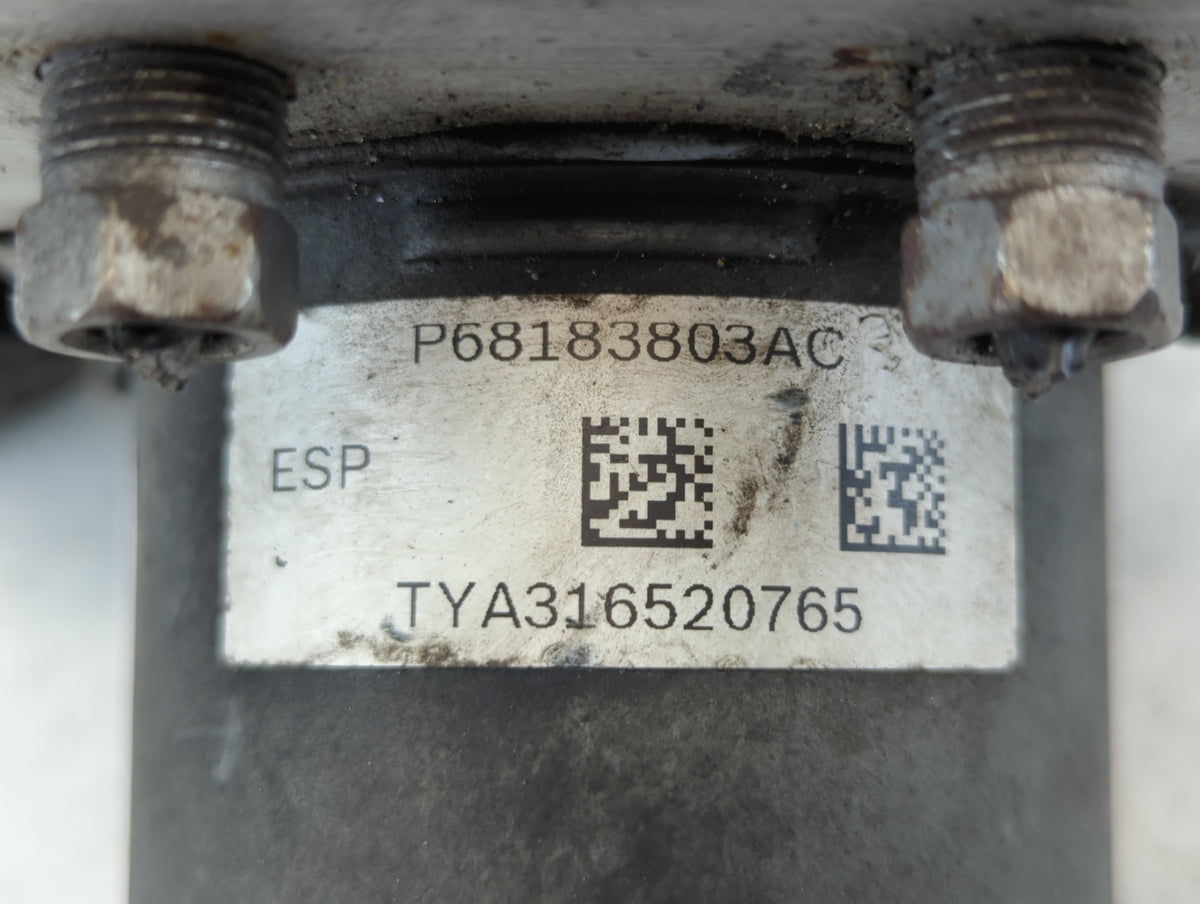 2016 Dodge Caravan Anti-Lock Brake ABS Pump Module Actuator OEM P/N:P68183803AC Fits Fits 2015 2017 2018 2019 2020 OEM Used 