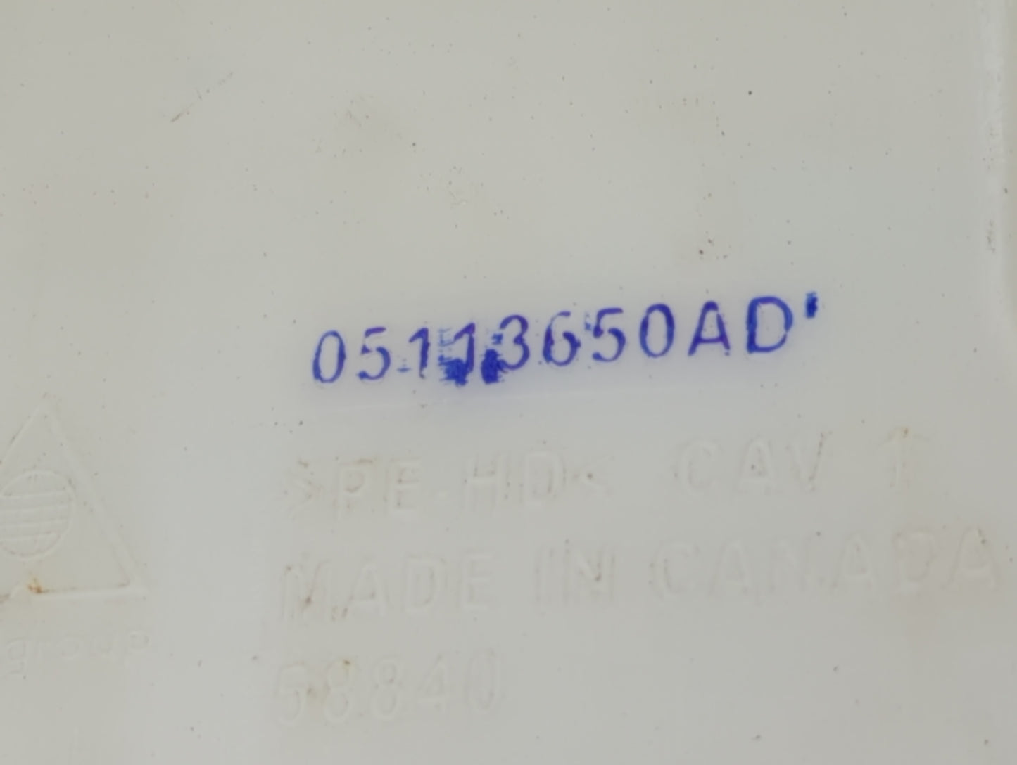 Dodge Caravan Windshield Washer Fluid Reservoir Bottle 681600 - Oemusedautoparts1.com