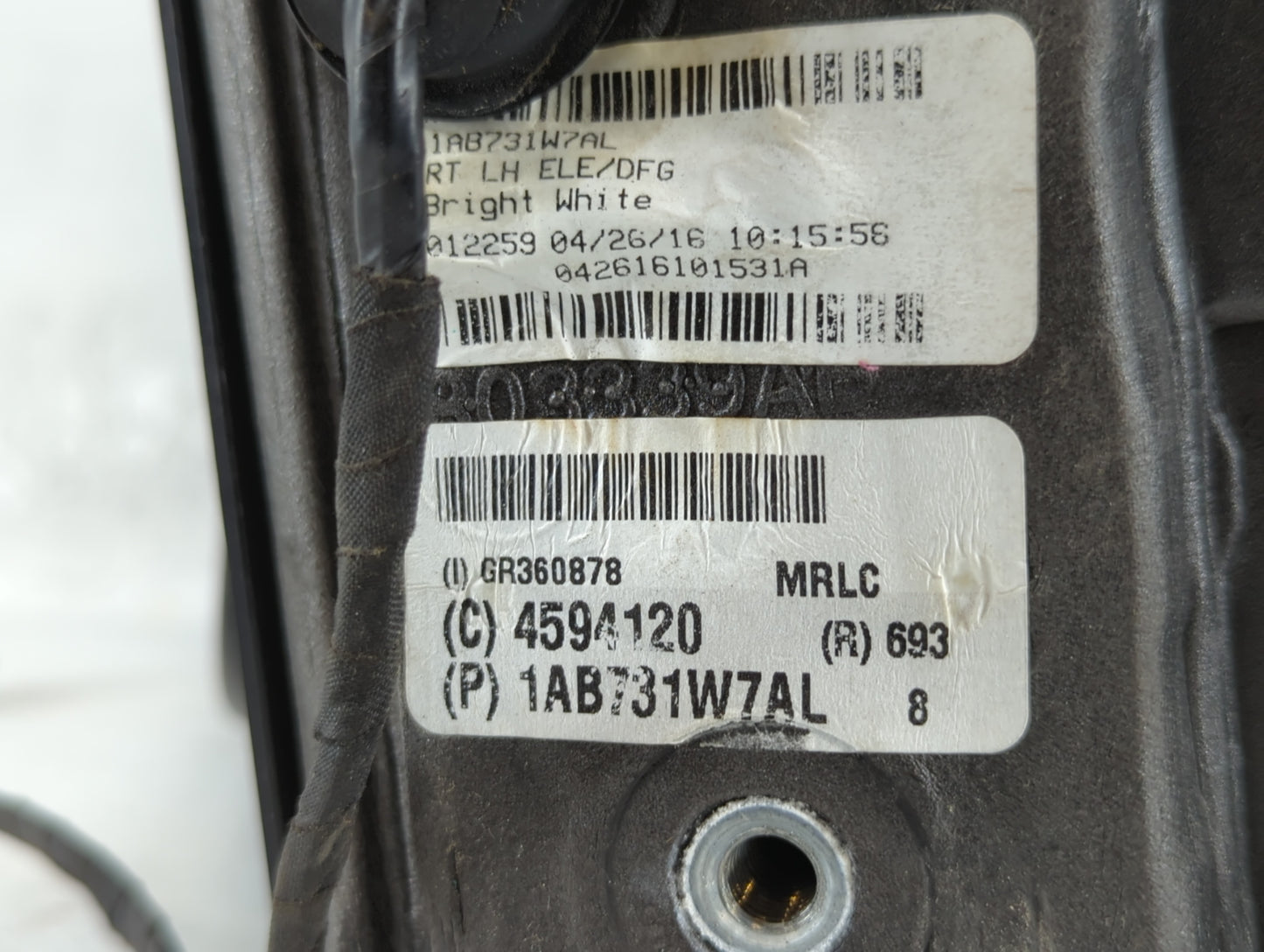 2016 Dodge Caravan Driver Side View Mirror - Left Door Mirror OEM Used - Oemusedautoparts1.com