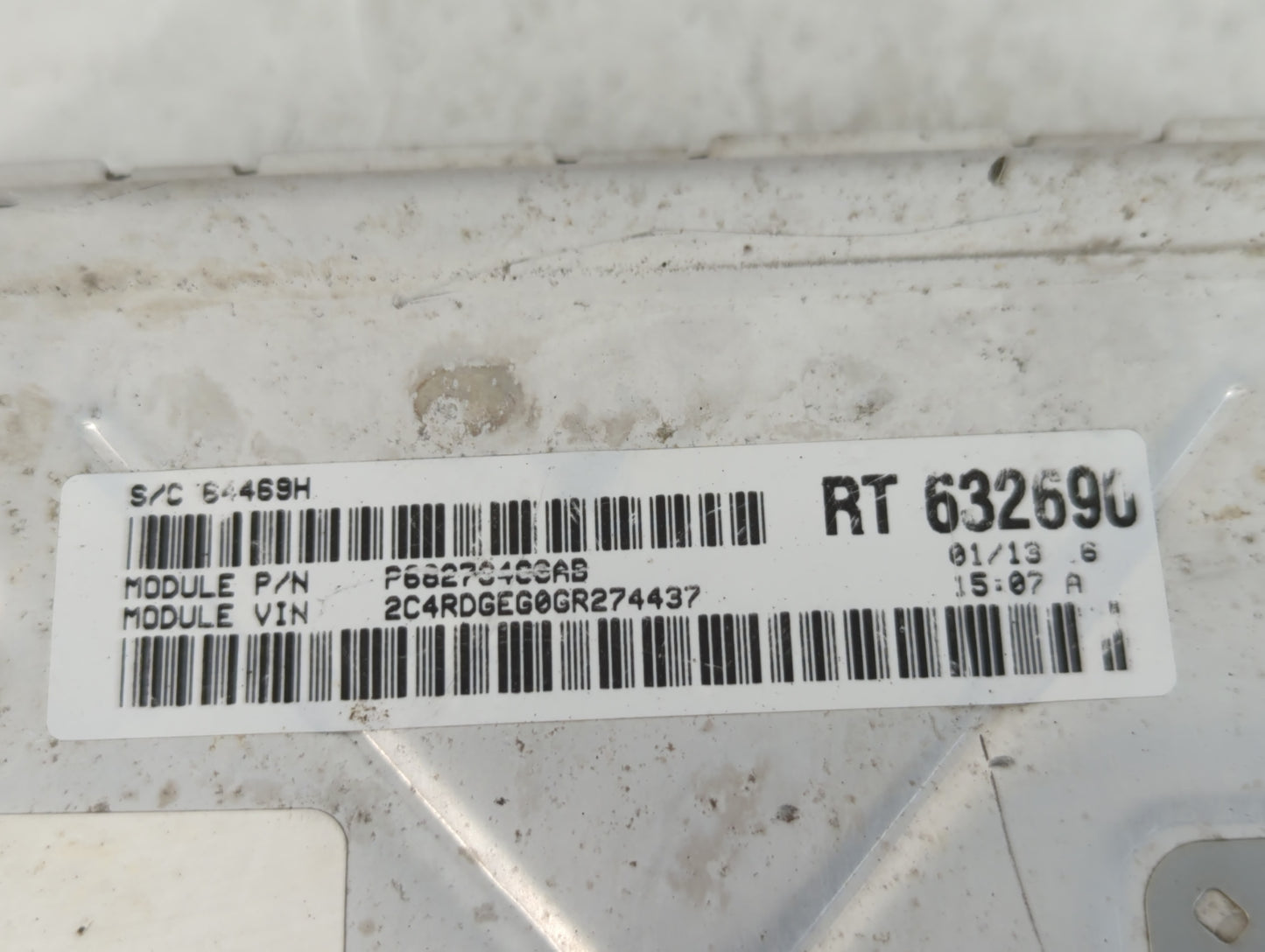 2016 Dodge Caravan PCM Engine Control Computer ECU ECM PCU OEM P/N:P6827040GAS Fits Fits 2017 2018 2019 2020 OEM Used Auto P