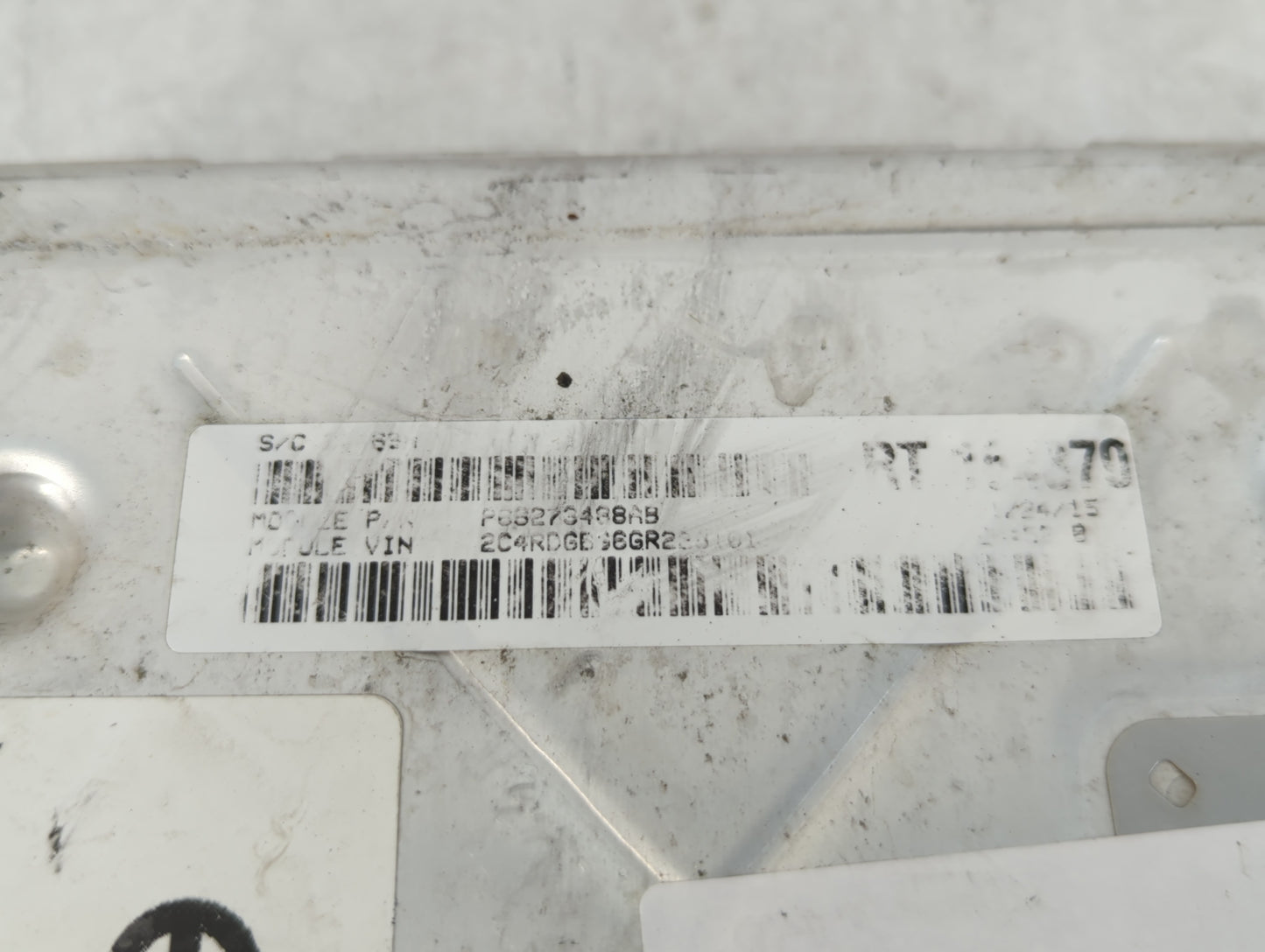 2016 Dodge Caravan PCM Engine Control Computer ECU ECM PCU OEM P/N:P68243295AA Fits Fits 2017 2018 2019 2020 OEM Used Auto P