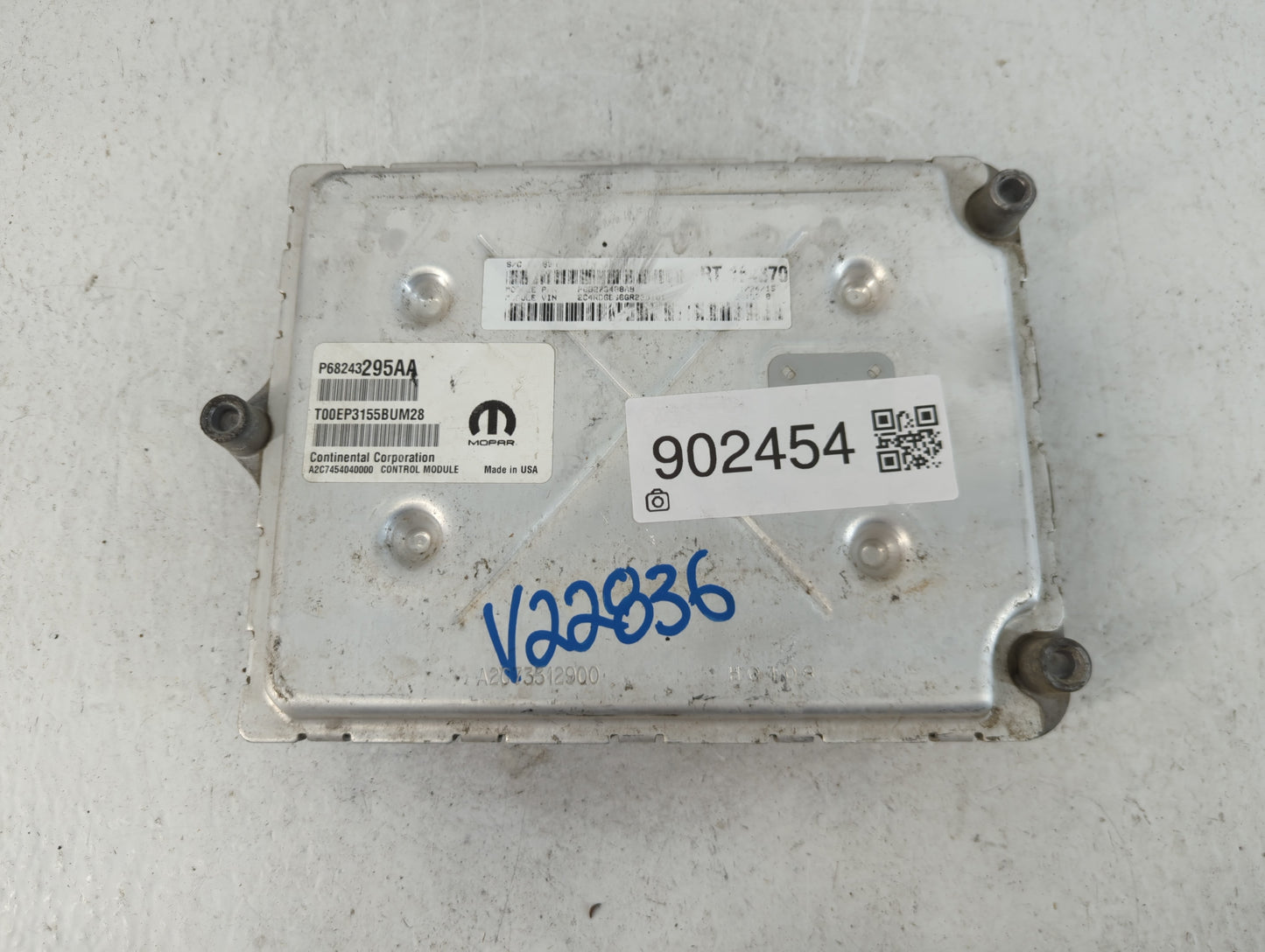 2016 Dodge Caravan PCM Engine Control Computer ECU ECM PCU OEM P/N:P68243295AA Fits Fits 2017 2018 2019 2020 OEM Used Auto P