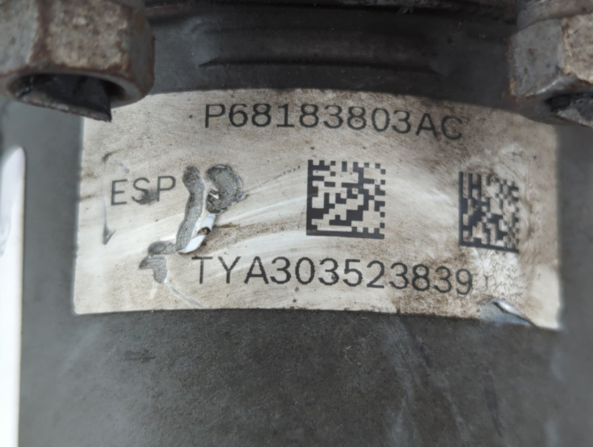 2016 Dodge Caravan Anti-Lock Brake ABS Pump Module Actuator OEM P/N:P68183803AC Fits Fits 2015 2017 2018 2019 2020 OEM Used 