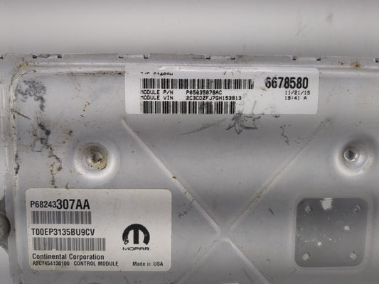 2016-2017 Dodge Challenger PCM Engine Control Computer ECU ECM PCU OEM P/N:P68243307AA Fits Fits 2016 2017 OEM Used Auto Parts