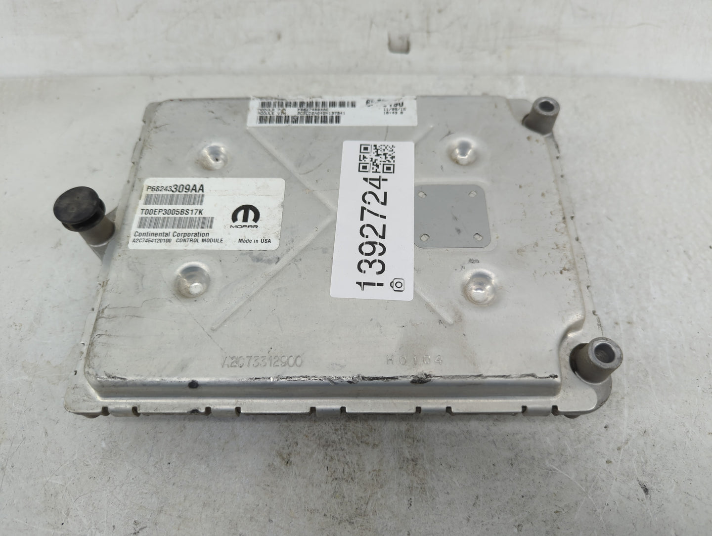 2016-2017 Dodge Challenger PCM Engine Control Computer ECU ECM PCU OEM P/N:P68243309AA Fits Fits 2016 2017 OEM Used Auto Par