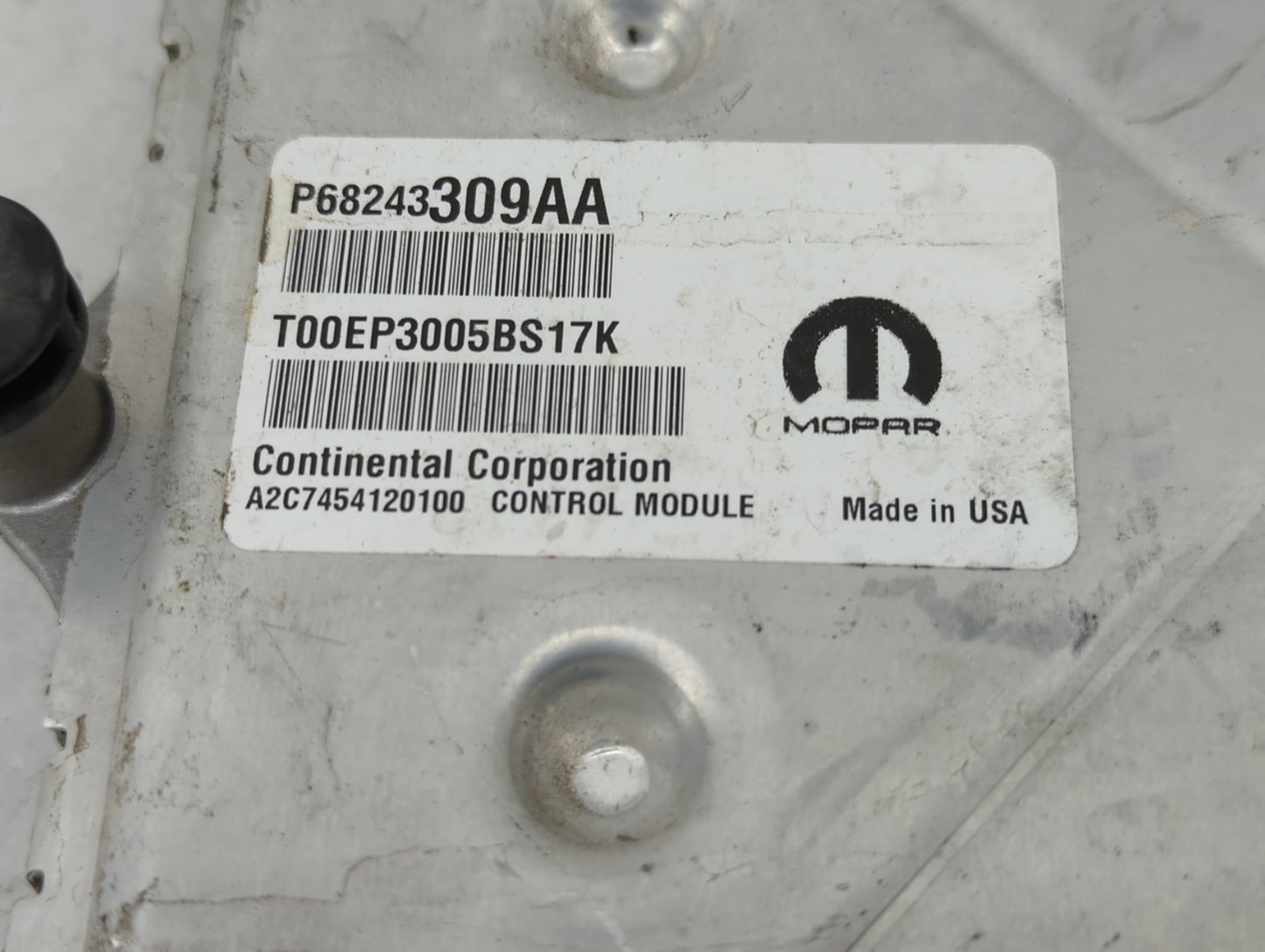 2016-2017 Dodge Challenger PCM Engine Control Computer ECU ECM PCU OEM P/N:P68243309AA Fits Fits 2016 2017 OEM Used Auto Par