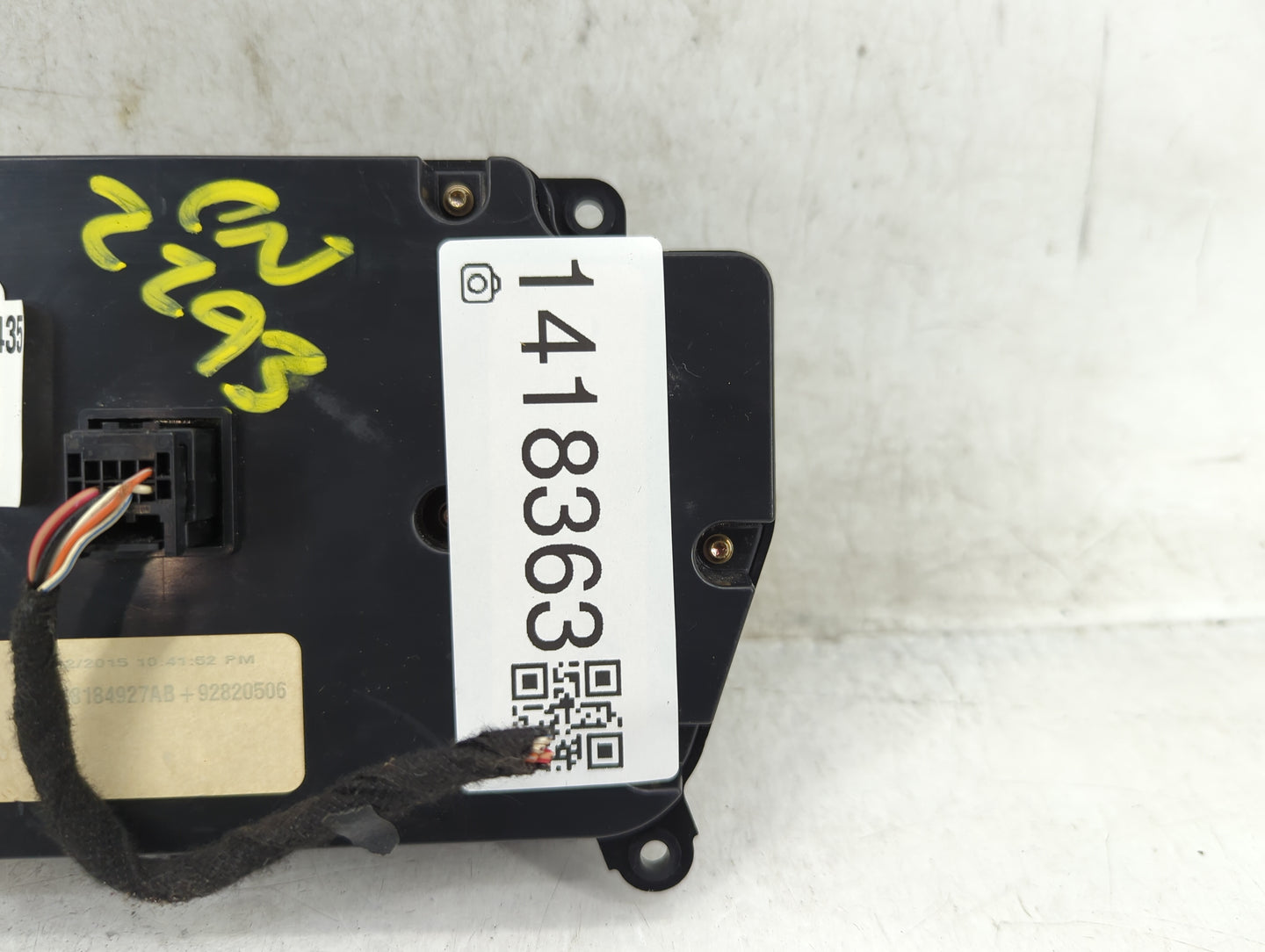 2015-2016 Dodge Challenger Climate Control Module Temperature AC/Heater Replacement P/N:68184927AB 5PG702XCAD Fits Fits 2015
