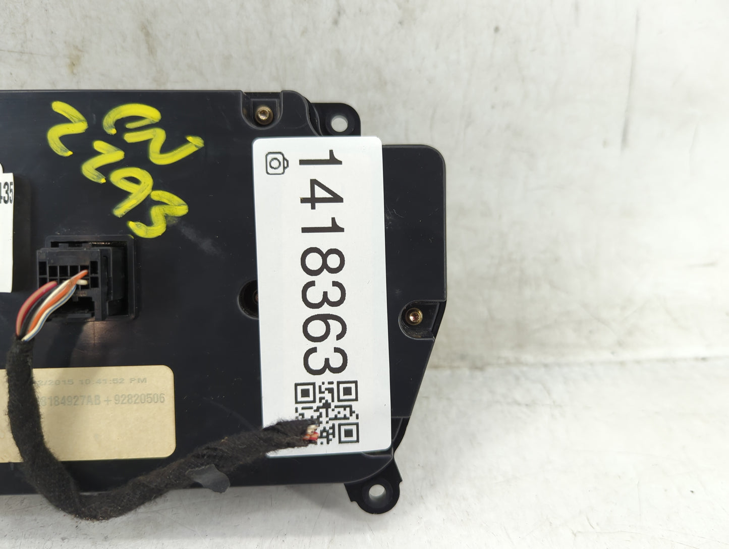 2015-2016 Dodge Challenger Climate Control Module Temperature AC/Heater Replacement P/N:68184927AB 5PG702XCAD Fits Fits 2015