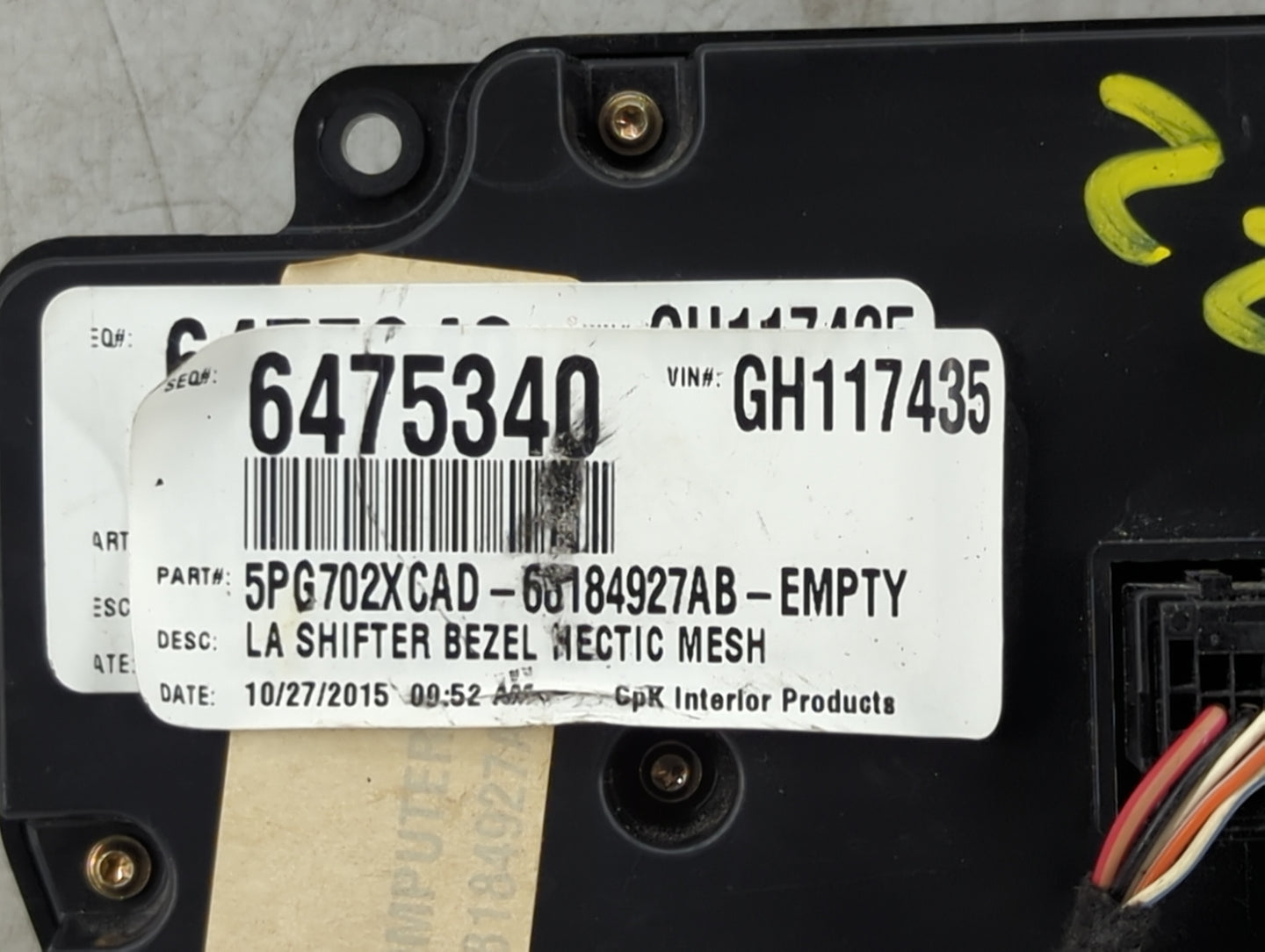 2015-2016 Dodge Challenger Climate Control Module Temperature AC/Heater Replacement P/N:68184927AB 5PG702XCAD Fits Fits 2015