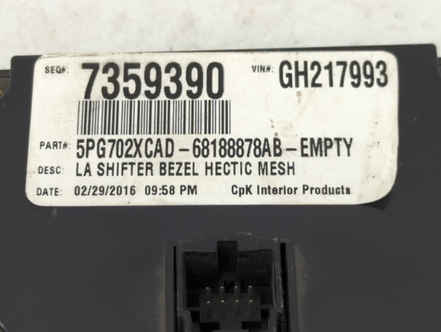 2015-2016 Dodge Challenger Climate Control Module Temperature AC/Heater Replacement P/N:5PG702XCAD 68188878AB Fits Fits 2015