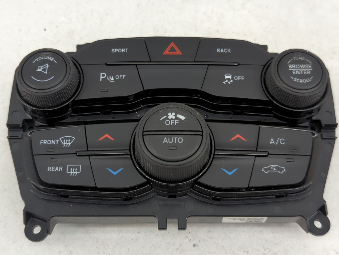 2015-2016 Dodge Challenger Climate Control Module Temperature AC/Heater Replacement P/N:5PG682XGAE 68188878AB Fits Fits 2015
