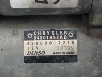 2011-2016 Dodge Challenger Car Starter Motor Solenoid OEM P/N:428000-7210 04801852AB Fits Fits 2011 2012 2013 2014 2015 2016