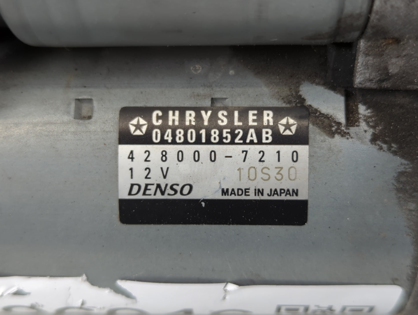 2011-2016 Dodge Challenger Car Starter Motor Solenoid OEM P/N:428000-7210 04801852AB Fits Fits 2011 2012 2013 2014 2015 2016