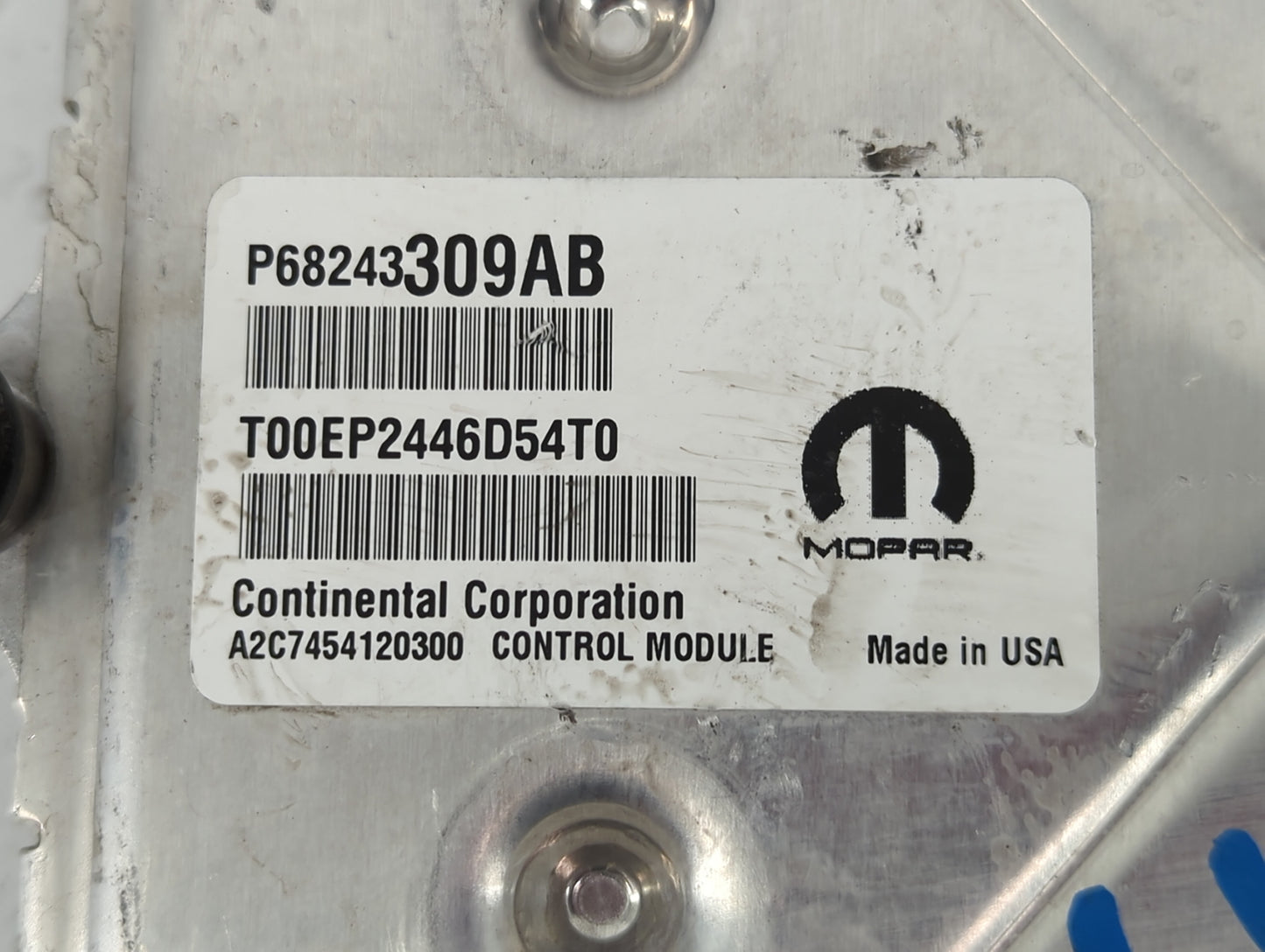 2016-2017 Dodge Challenger PCM Engine Control Computer ECU ECM PCU OEM P/N:P68243309AB Fits Fits 2016 2017 OEM Used Auto Par