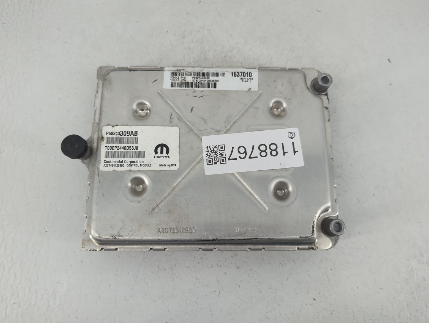 2016-2017 Dodge Charger PCM Engine Control Computer ECU ECM PCU OEM P/N:P68274783AE Fits Fits 2016 2017 OEM Used Auto Parts 