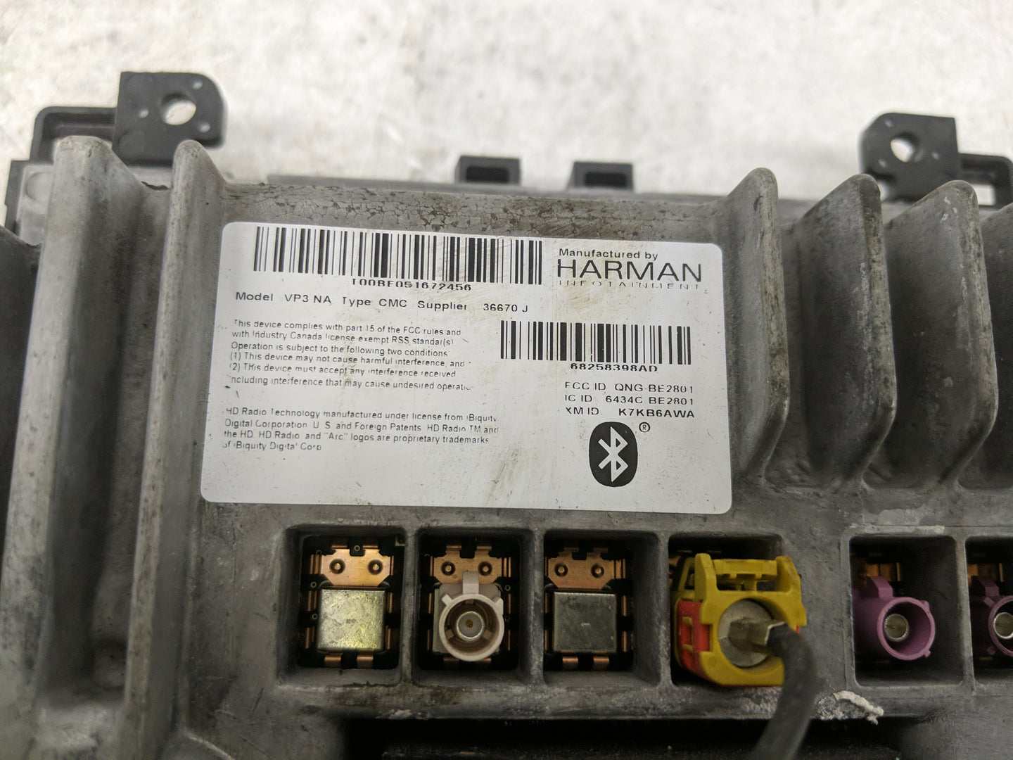 2016 Dodge Charger Radio AM FM Cd Player Receiver Replacement P/N:6434C BE2801 Fits OEM Used Auto Parts - Oemusedautoparts1.