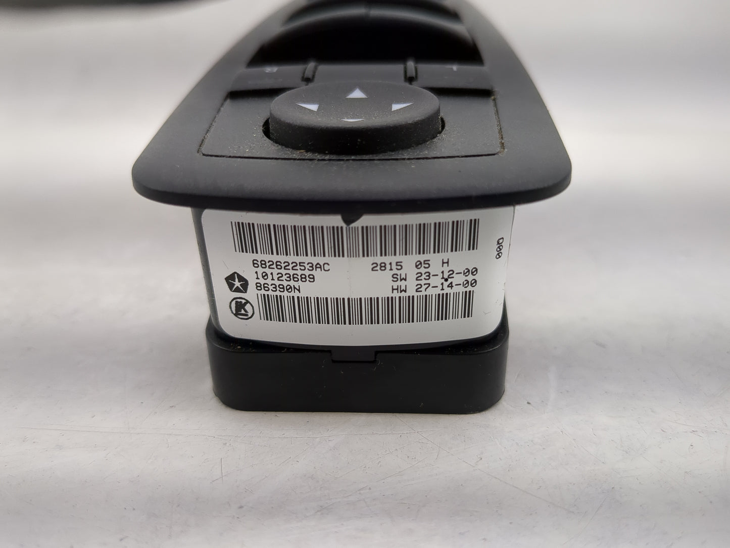 2015-2019 Dodge Charger Master Power Window Switch Replacement Driver Side Left P/N:68262253AC Fits OEM Used Auto Parts - Oe