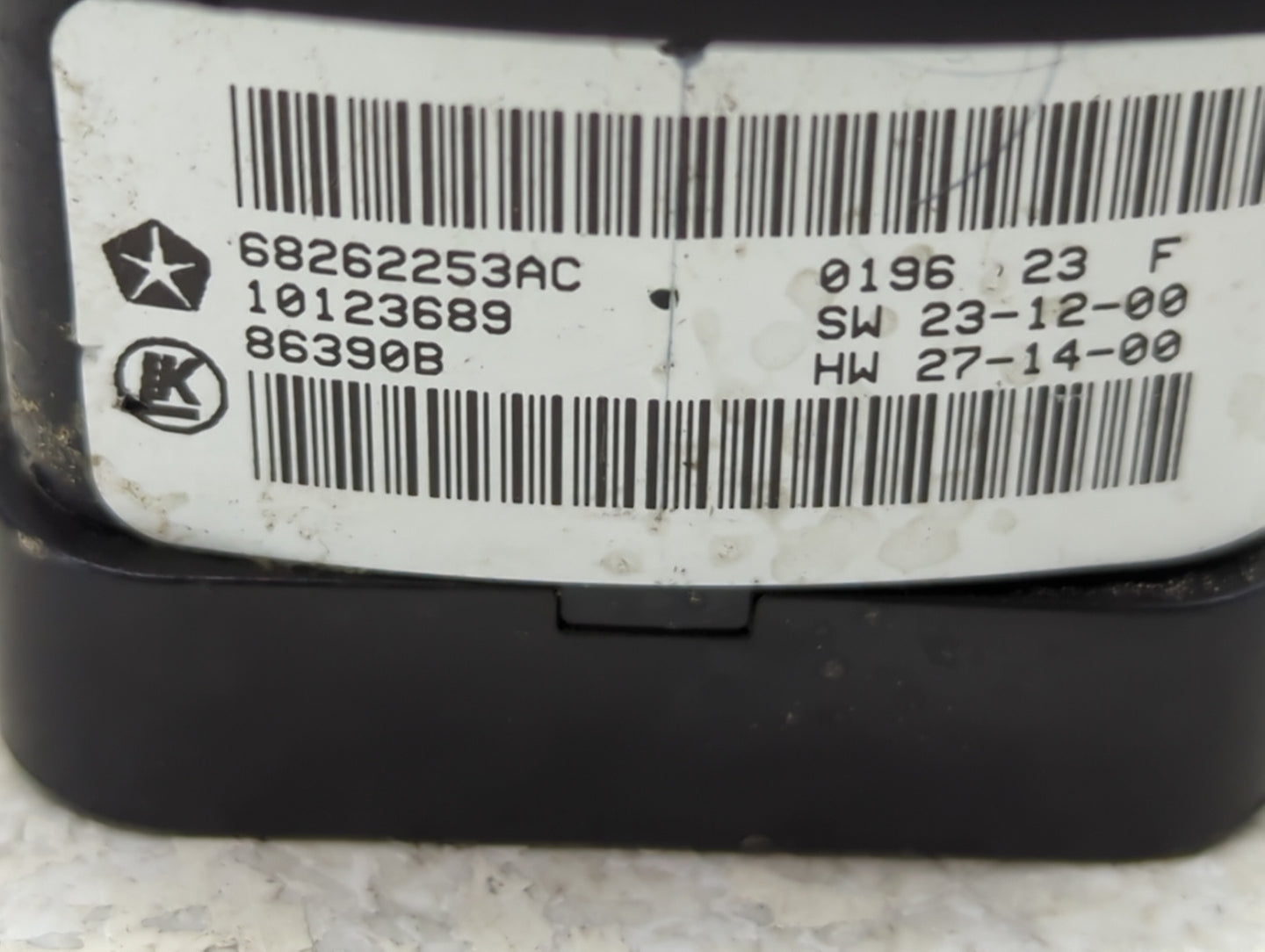 2015-2019 Dodge Charger Master Power Window Switch Replacement Driver Side Left P/N:68262253AC Fits OEM Used Auto Parts - Oe