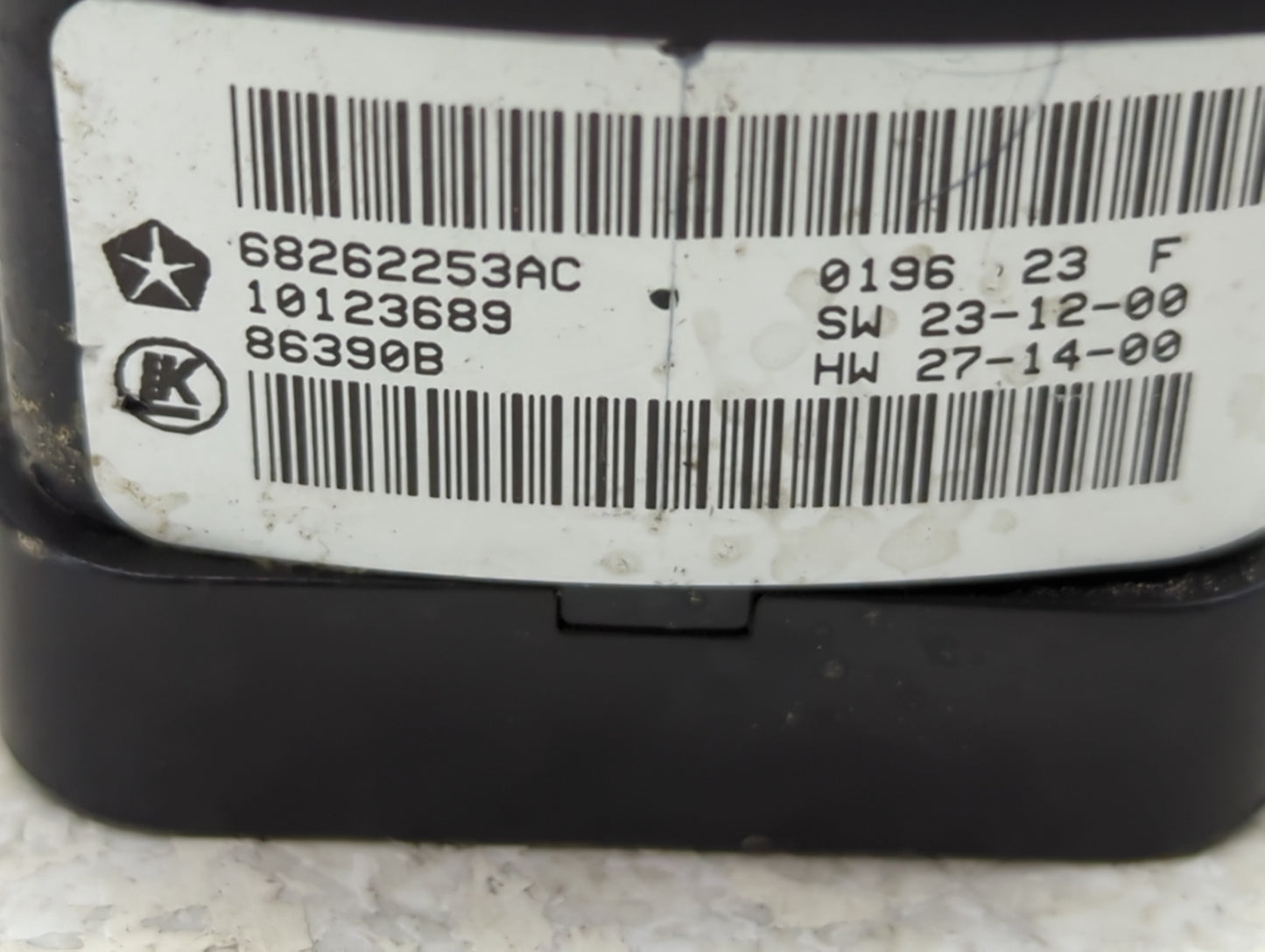 2015-2019 Dodge Charger Master Power Window Switch Replacement Driver Side Left P/N:68262253AC Fits OEM Used Auto Parts - Oe