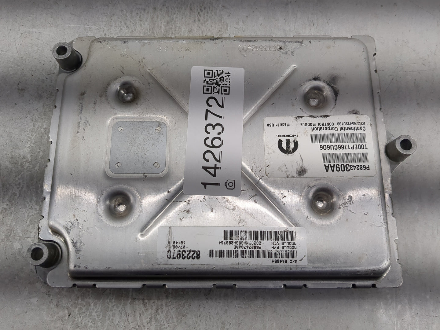 2016-2017 Dodge Charger PCM Engine Control Computer ECU ECM PCU OEM P/N:P68243309AA A2C74541201001 Fits Fits 2016 2017 OEM U