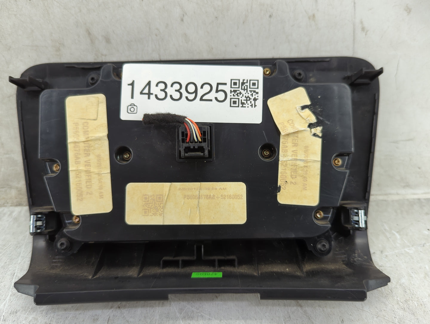 2015-2016 Dodge Charger Climate Control Module Temperature AC/Heater Replacement P/N:P56054676AB Fits Fits 2015 2016 OEM Use