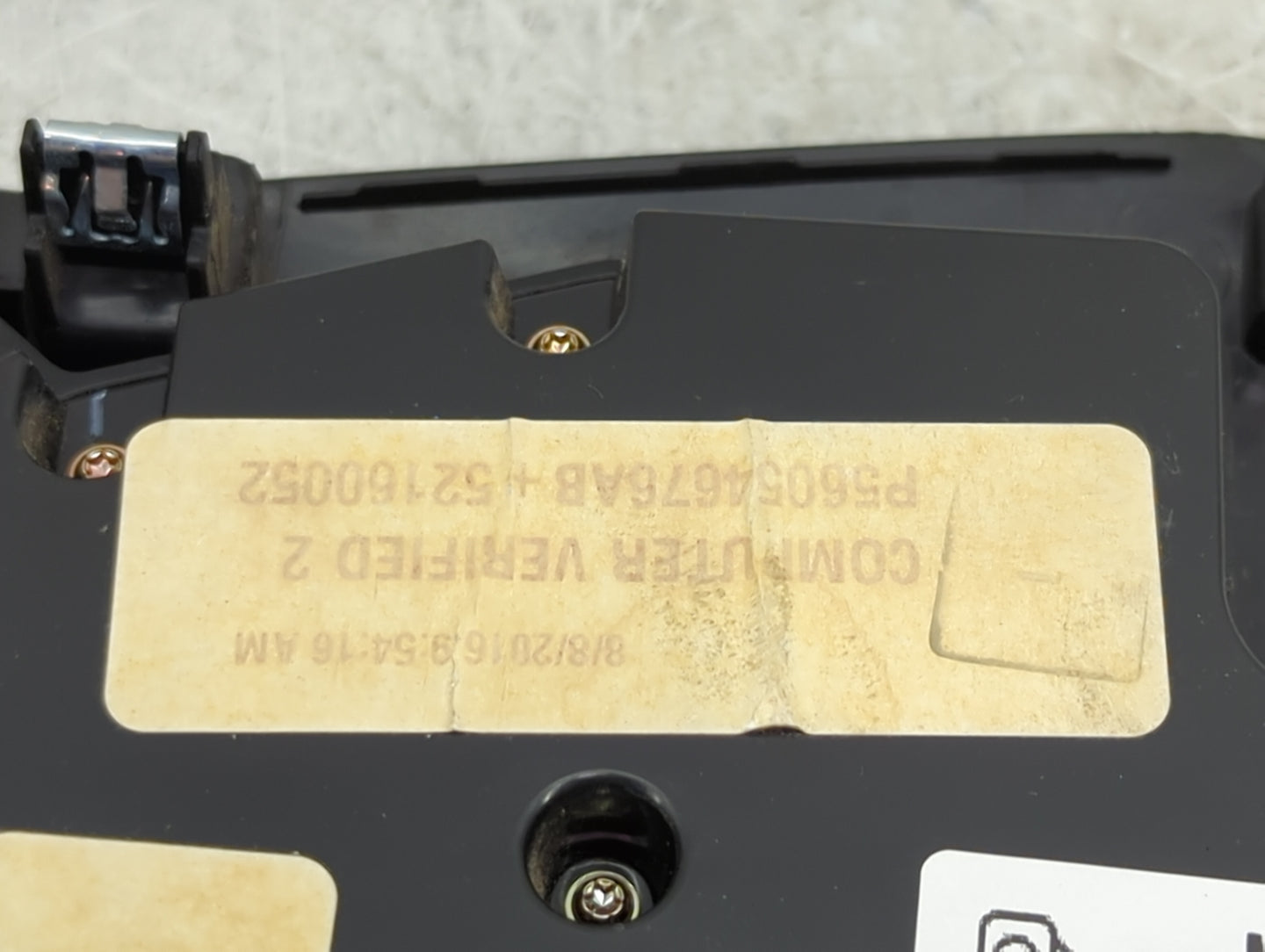 2015-2016 Dodge Charger Climate Control Module Temperature AC/Heater Replacement P/N:P56054676AB Fits Fits 2015 2016 OEM Use