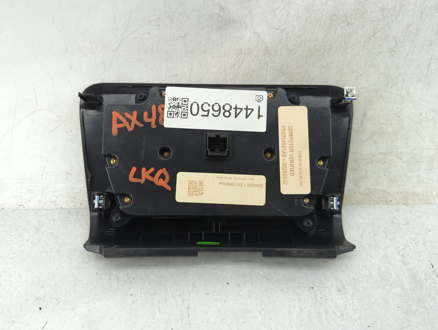 2016 Dodge Charger Climate Control Module Temperature AC/Heater Replacement P/N:P56054691AB Fits OEM Used Auto Parts - Oemus