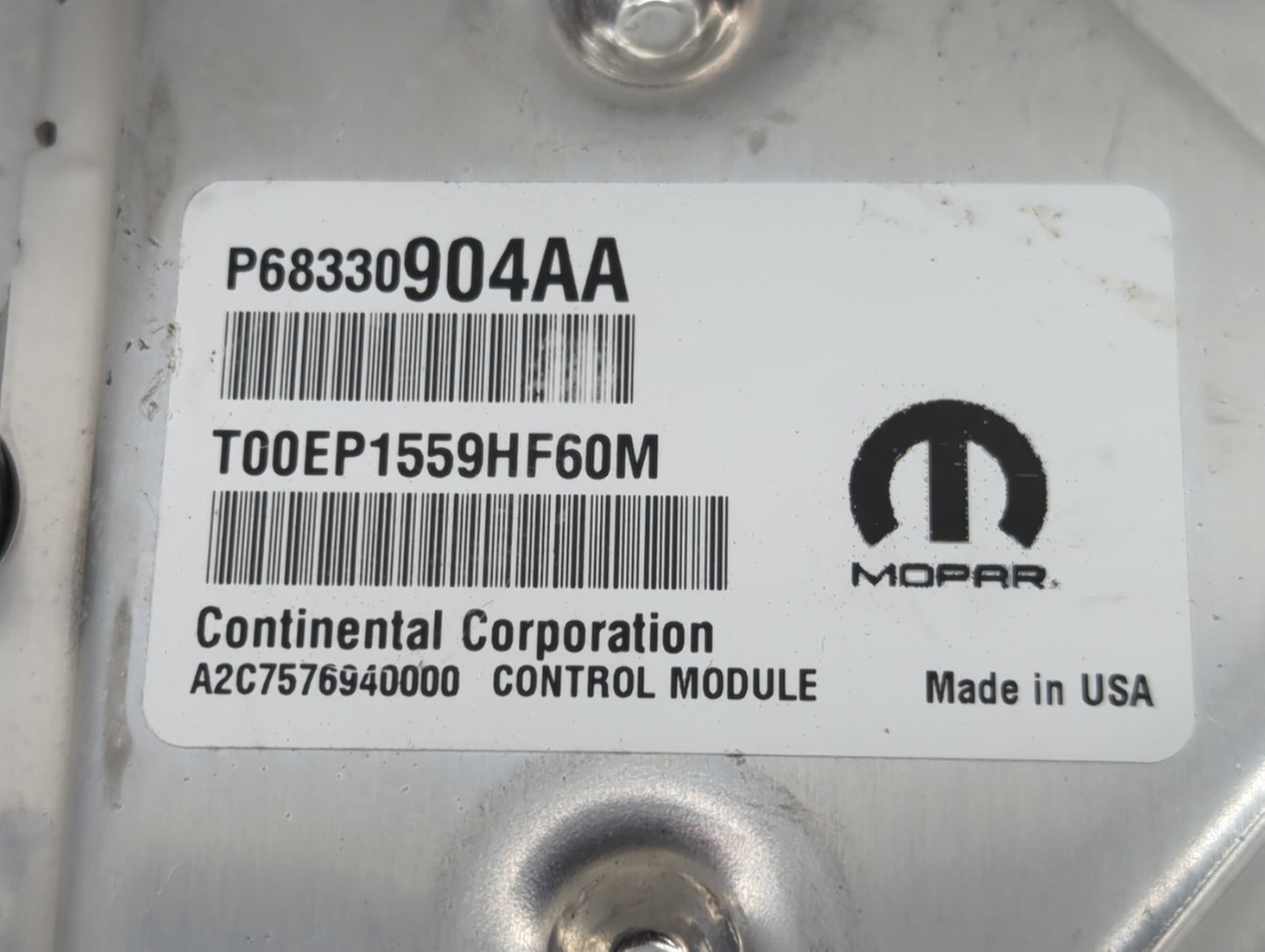 2018-2019 Dodge Charger PCM Engine Control Computer ECU ECM PCU OEM P/N:P68330904AA T00EP1559HF60M Fits Fits 2018 2019 OEM U