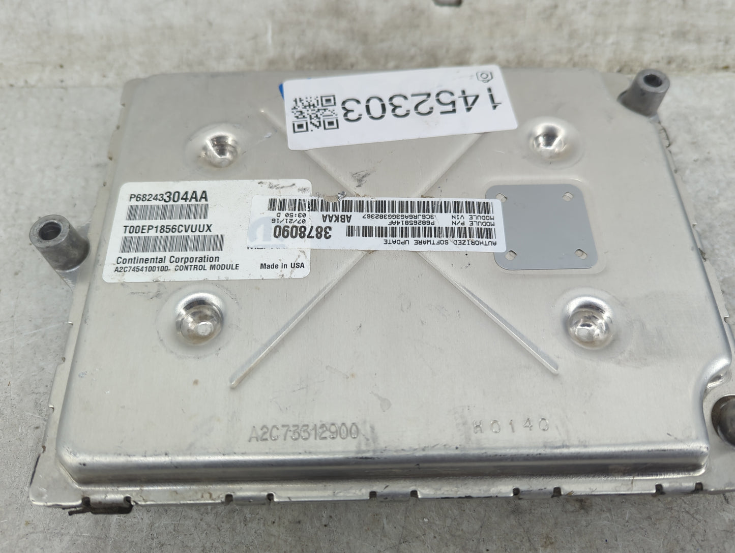 2016 Dodge Charger PCM Engine Control Computer ECU ECM PCU OEM P/N:P68243304AA P68265814AF Fits Fits 2017 2018 2019 2020 OEM