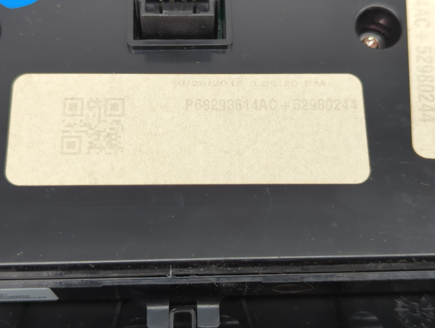 2015-2016 Dodge Charger Climate Control Module Temperature AC/Heater Replacement P/N:P68293614AC 52980244 Fits Fits 2015 201