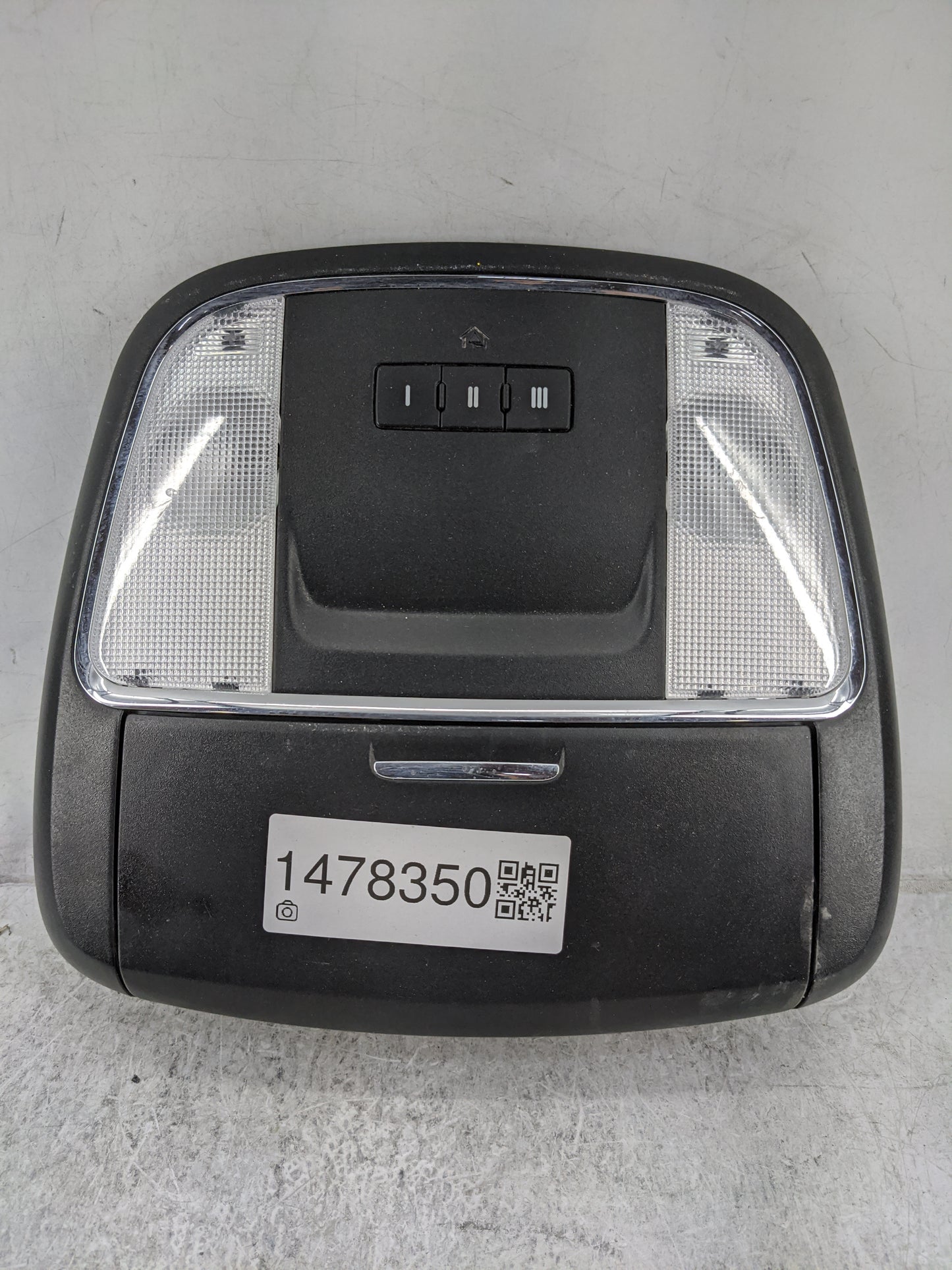 2016 Dodge Charger Overhead Roof Console Black - Oemusedautoparts1.com