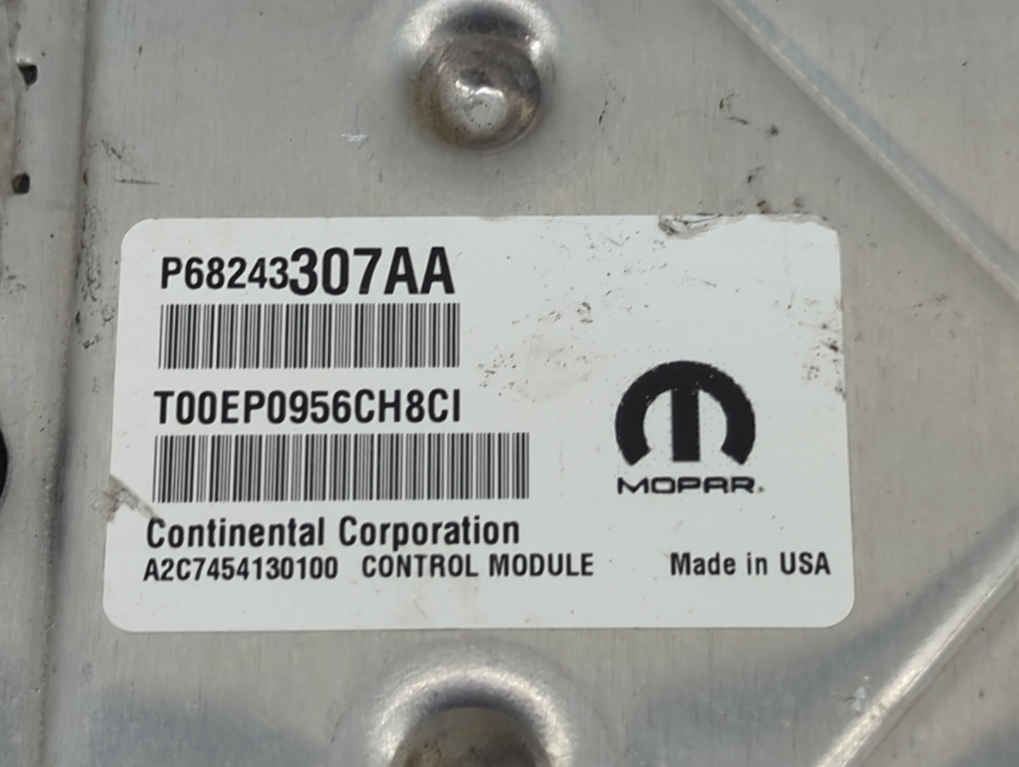 2016-2017 Dodge Charger PCM Engine Control Computer ECU ECM PCU OEM P/N:P68243307AA T00EP0956CH8CI Fits Fits 2016 2017 OEM U