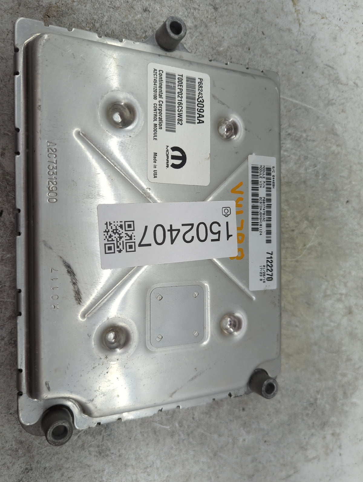 2016-2017 Dodge Charger PCM Engine Control Computer ECU ECM PCU OEM P/N:P68243309AA A2C74541201100 Fits Fits 2016 2017 OEM U