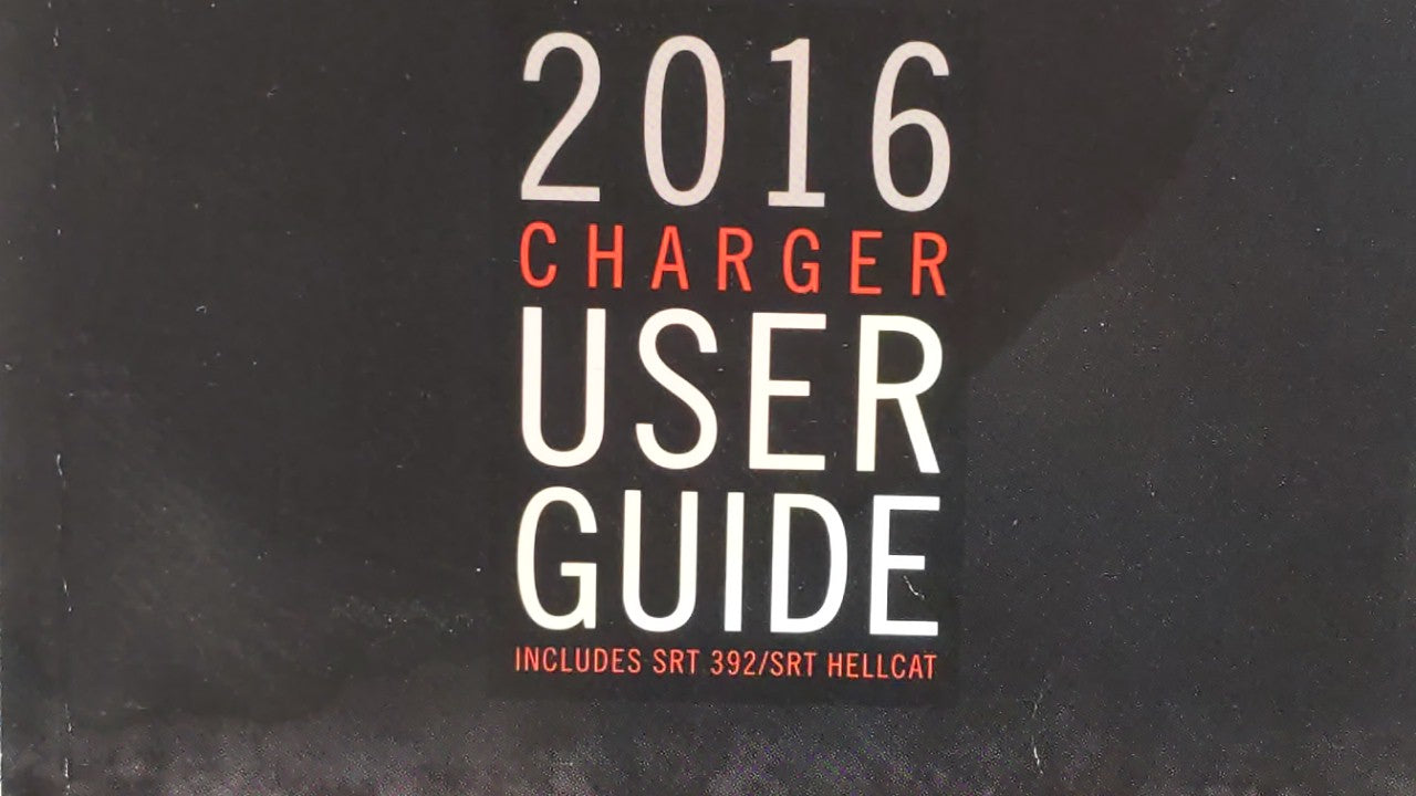 2016 Dodge Charger Owners Manual Book Guide OEM Used Auto Parts - Oemusedautoparts1.com