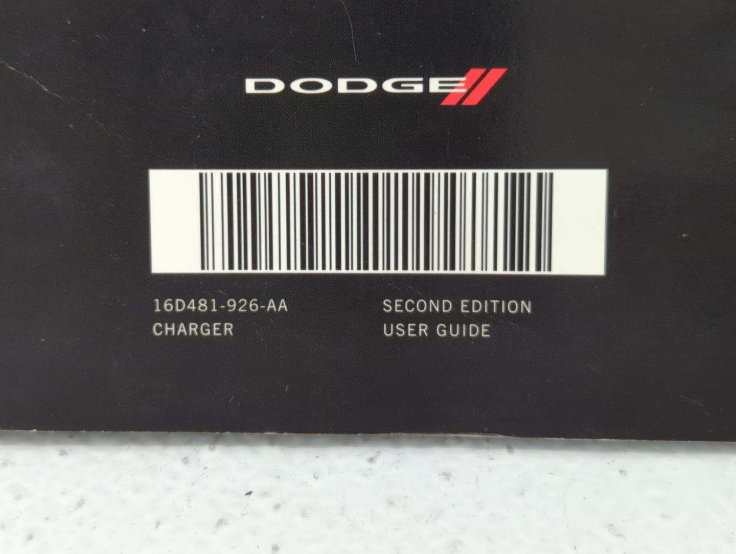 2016 Dodge Charger Owners Manual Book Guide P/N:16D841-926-AA OEM Used Auto Parts - Oemusedautoparts1.com
