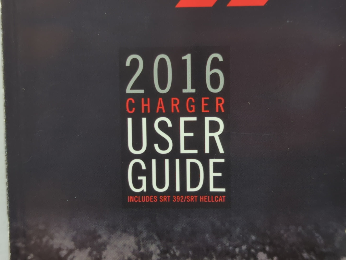 2016 Dodge Charger Owners Manual Book Guide P/N:16D481-926-AA OEM Used Auto Parts - Oemusedautoparts1.com