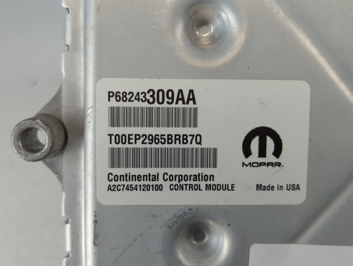 2016-2017 Dodge Charger PCM Engine Control Computer ECU ECM PCU OEM P/N:6560620 P68274783AC, P68243309AA Fits Fits 2016 2017